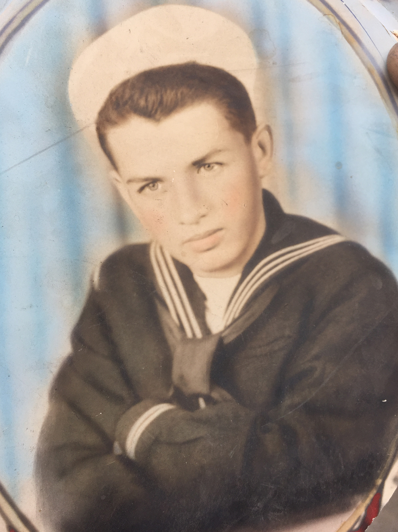 Eddie Moraga my dad in his US Navy Uniform.